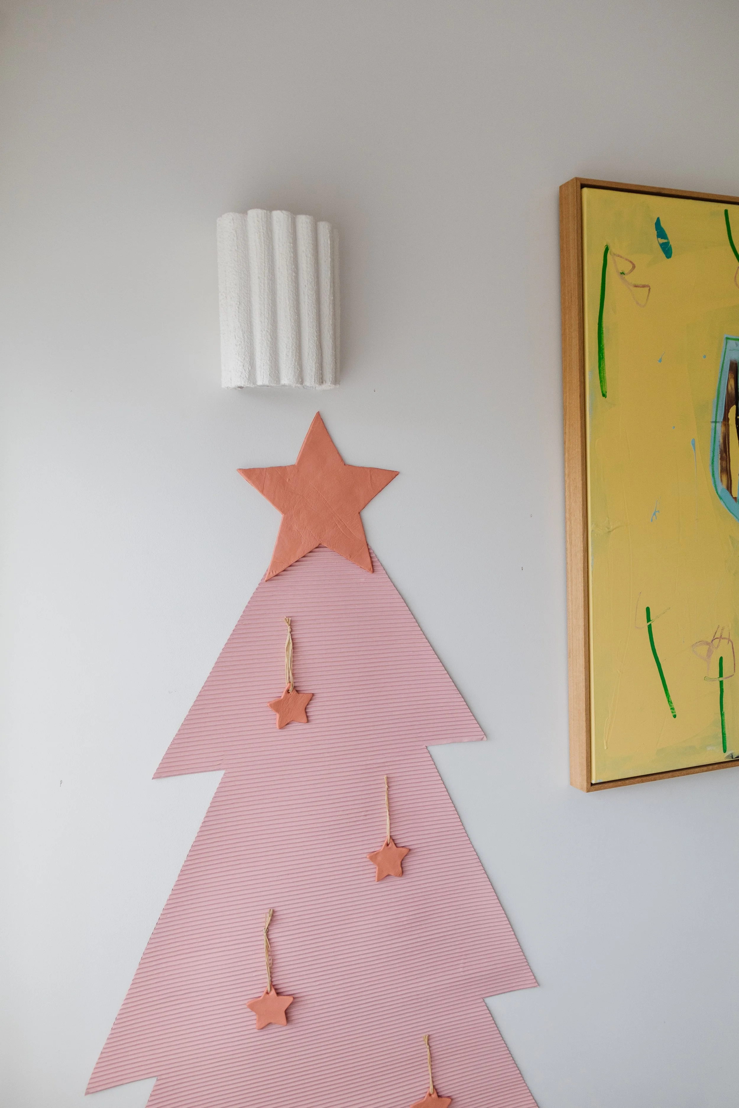 DIY Fluted Cardboard Christmas Tree Smor Home
